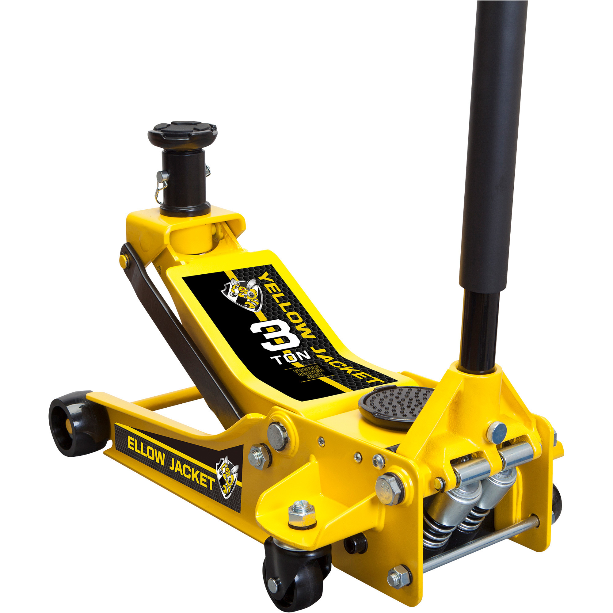 Yellow Jacket Service Floor Jack with Adjustable Height Adapter, 3-Ton Capacity, Model# NT830018ZH